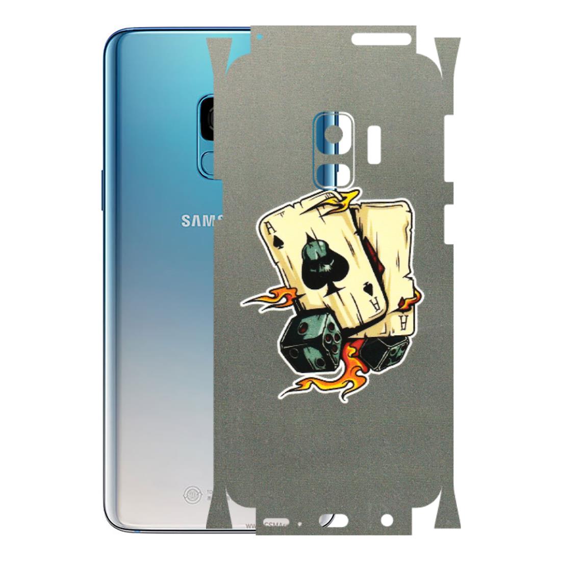 Samsung A/S Series Phone Skins (All Models) - Grey Cards Of Ace - 3D Embossed Finish (L-77) Samsung Galaxy S9