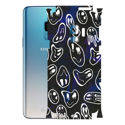 Samsung A/S Series Phone Skins (All Models) - Distorted Smileys - 3D Embossed Finish (L-92) Samsung Galaxy S9