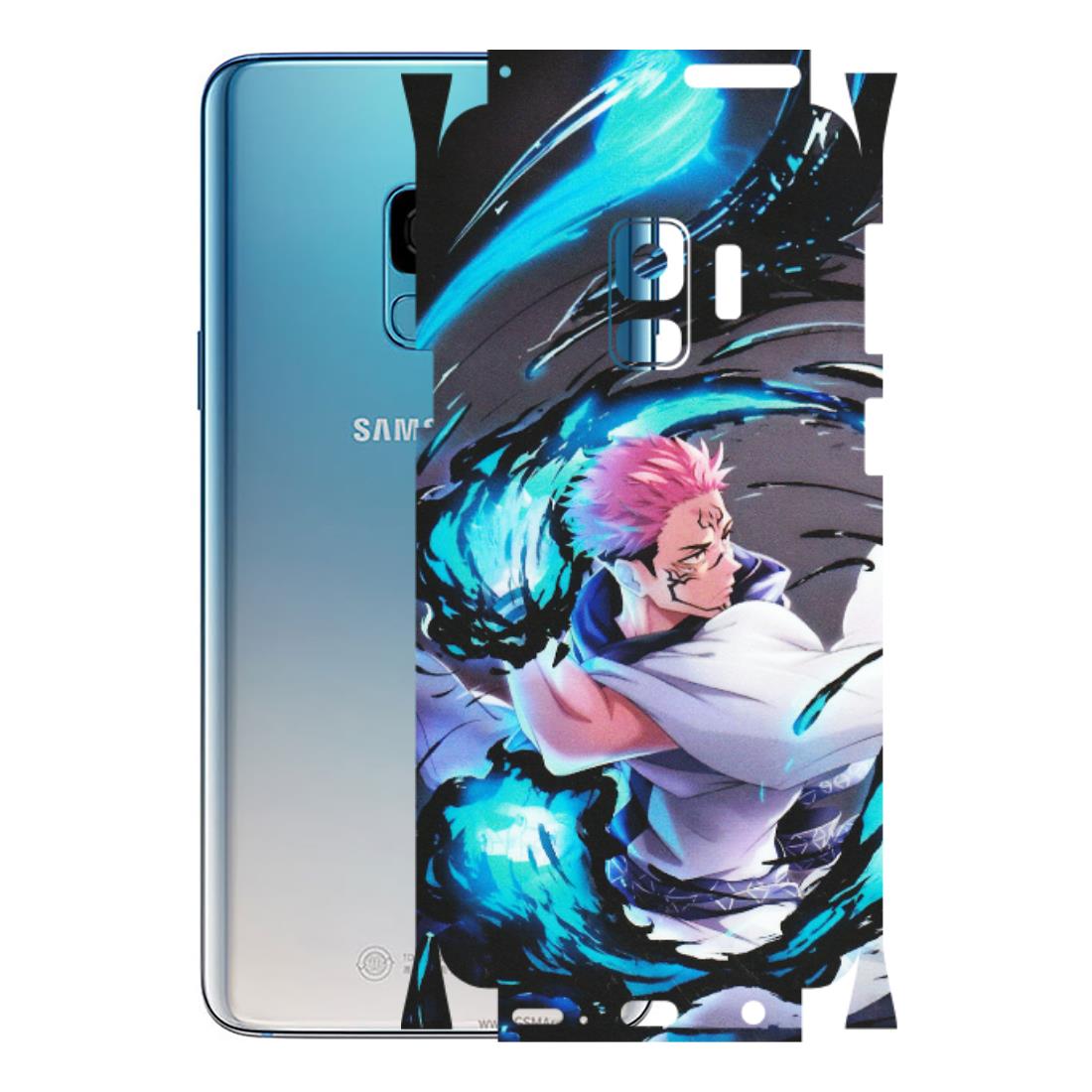 Samsung A/S Series Phone Skins (All Models) - New Jujutsu Kaisen Grey Blue Anime - Matte Finish (M-127) Samsung Galaxy S9