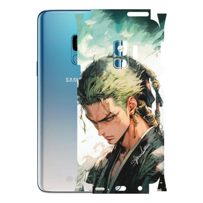 Samsung A/S Series Phone Skins (All Models) - New Roronoa Zoro One Picece Anime - Matte Finish (M-140) Samsung Galaxy S9