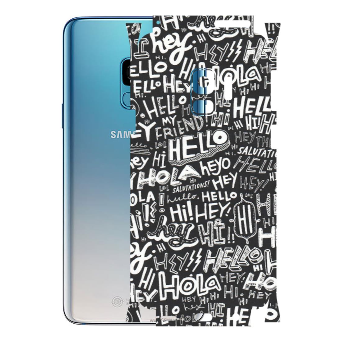 Samsung A/S Series Phone Skins (All Models) - Hi Hello Doodles - Matte Finish (M-25) Samsung Galaxy S9