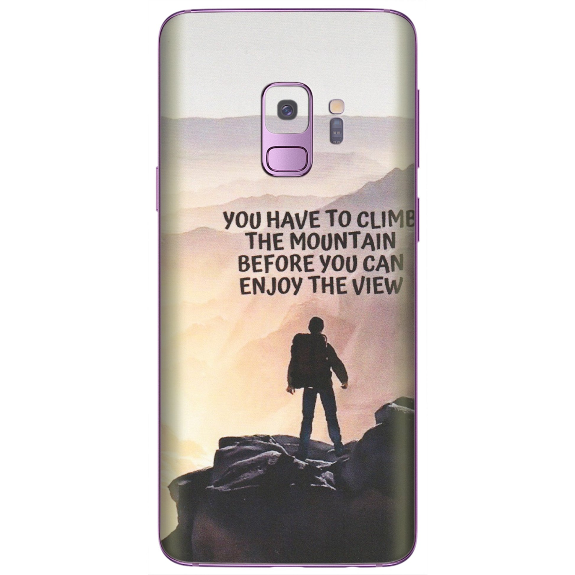 Samsung A/S Series Phone Skins (All Models) - Motivational Hiking Mountain - Matte Finish (M-28) Samsung Galaxy S9
