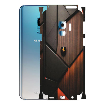 Samsung A/S Series Phone Skins (All Models) - Lambo Beauty Wood Pattern Sober - Matte Finish (M-51) Samsung Galaxy S9