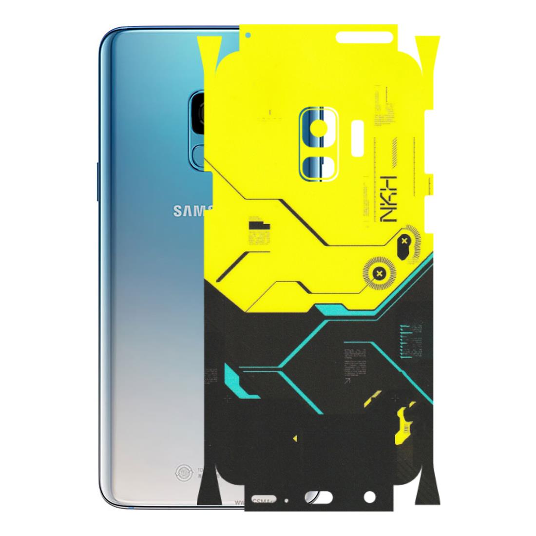 Samsung A/S Series Phone Skins (All Models) - Black Yellow Technica - Matte Finish (M-53) Samsung Galaxy S9