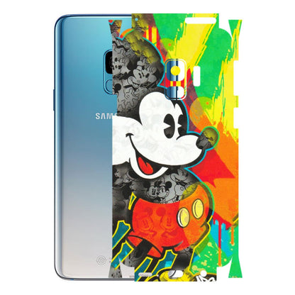 Samsung A/S Series Phone Skins (All Models) - Multiple Mickey With Colourful Texture - Matte Finish (M-84) Samsung Galaxy S9