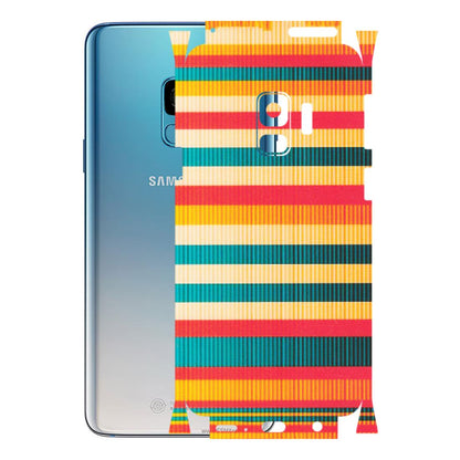 Samsung A/S Series Phone Skins (All Models) - Colourful Stripes Soothing Effect - Matte Finish (M-86) Samsung Galaxy S9