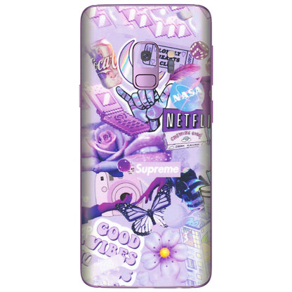 Samsung A/S Series Phone Skins (All Models) - Supreme Purple Magic - Matte Finish (M-88) Samsung Galaxy S9