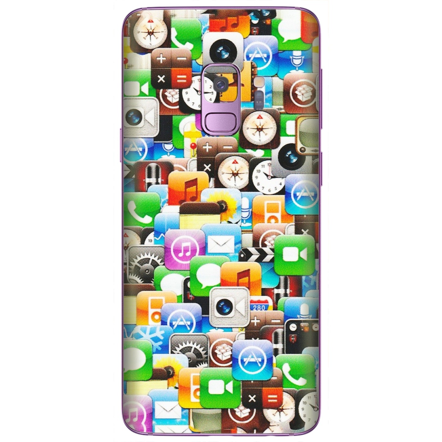 Samsung A/S Series Phone Skins (All Models) - All Apple Icons - Matte Finish (M-93) Samsung Galaxy S9