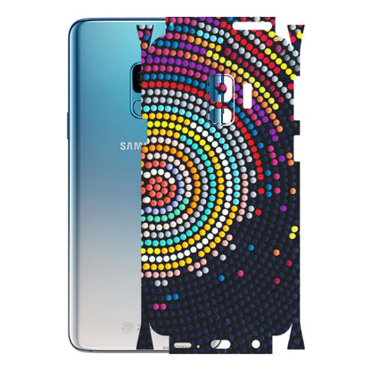 Samsung A/S Series Phone Skins (All Models) - Rainbow Dot Mandala - Matte Finish (M-97) Samsung Galaxy S9