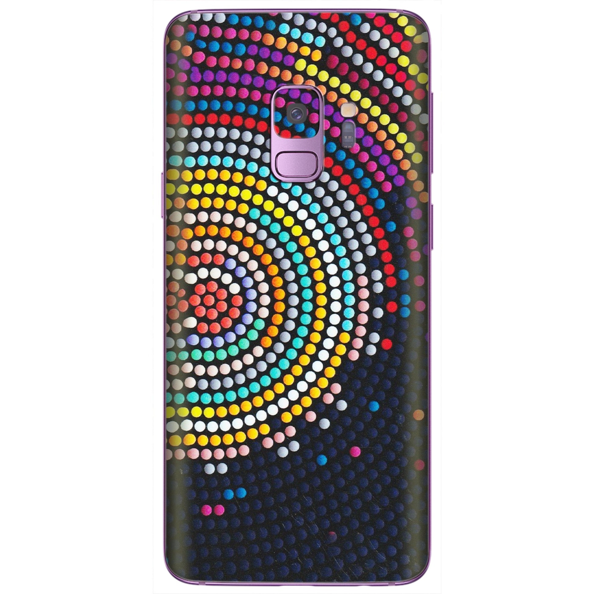 Samsung A/S Series Phone Skins (All Models) - Rainbow Dot Mandala - Matte Finish (M-97) Samsung Galaxy S9