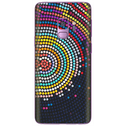 Samsung A/S Series Phone Skins (All Models) - Rainbow Dot Mandala - Matte Finish (M-97) Samsung Galaxy S9