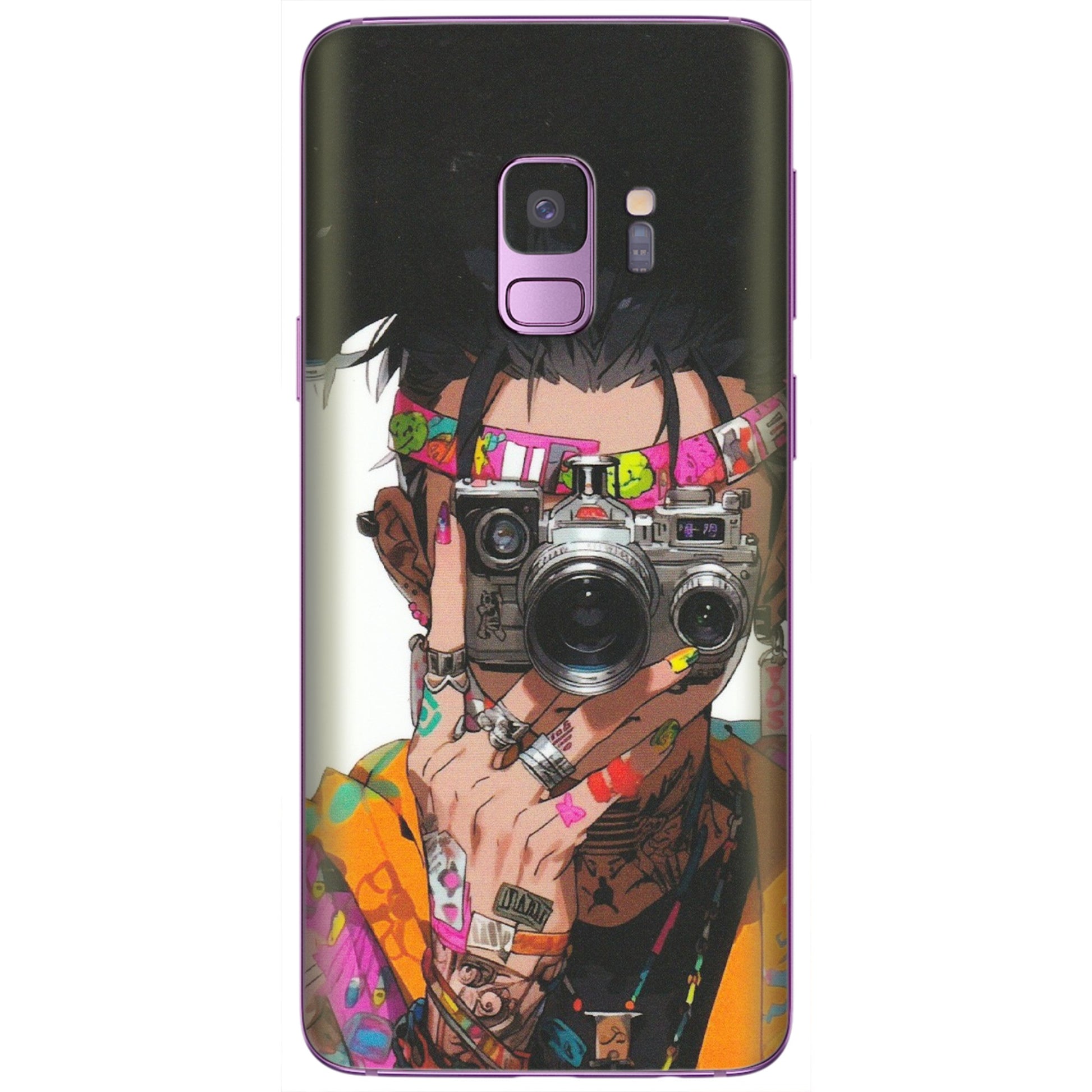 Samsung A/S Series Phone Skins (All Models) - Camera Lover Girl - Matte Finish (M-09) Samsung Galaxy S9