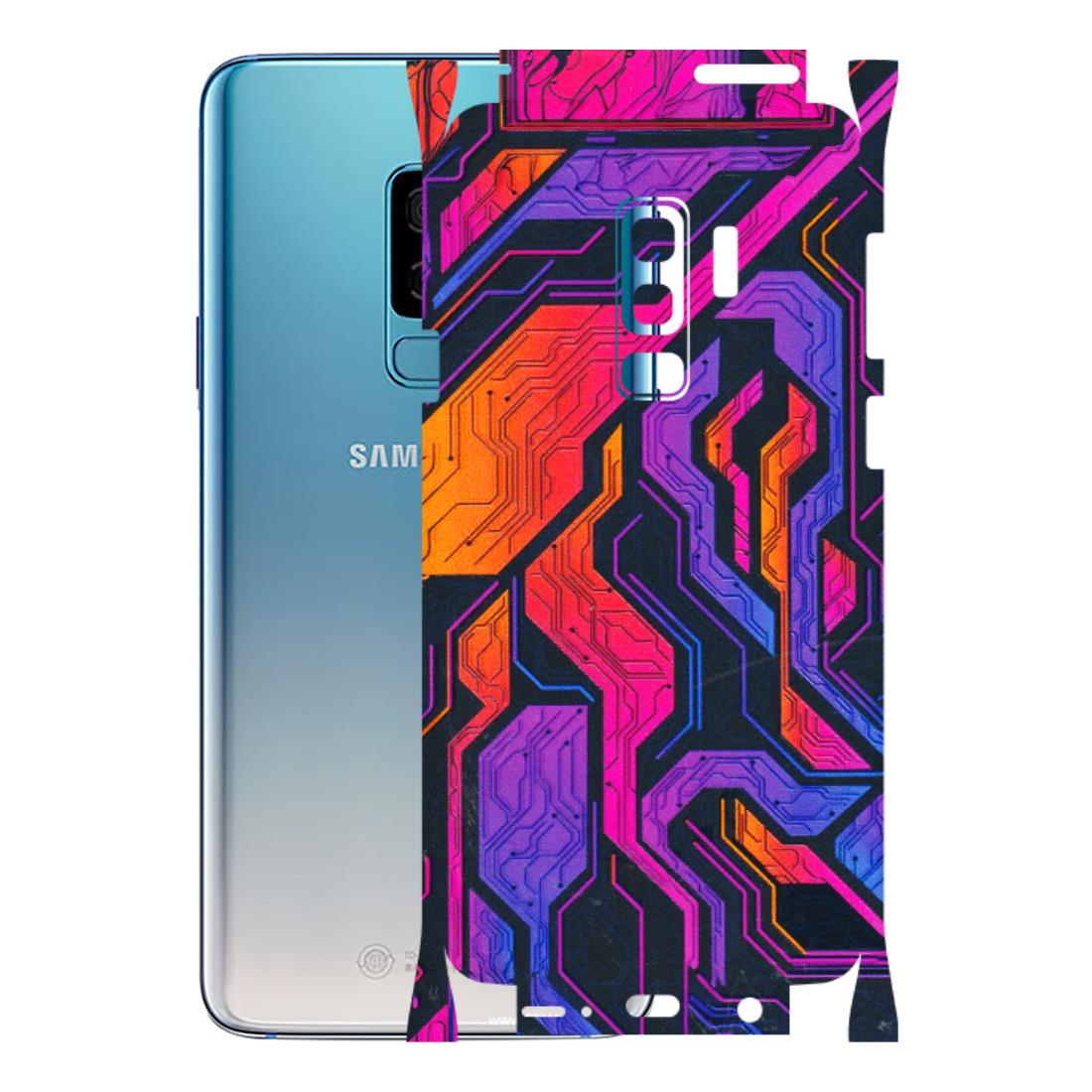 Samsung A/S Series Phone Skins (All Models) - Tech Circuits Futuristic - 3D Embossed Finish (L-07) Samsung Galaxy S9 Plus
