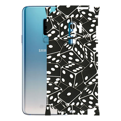 Samsung A/S Series Phone Skins (All Models) - Big Black Dices - 3D Embossed Finish (L-106) Samsung Galaxy S9 Plus