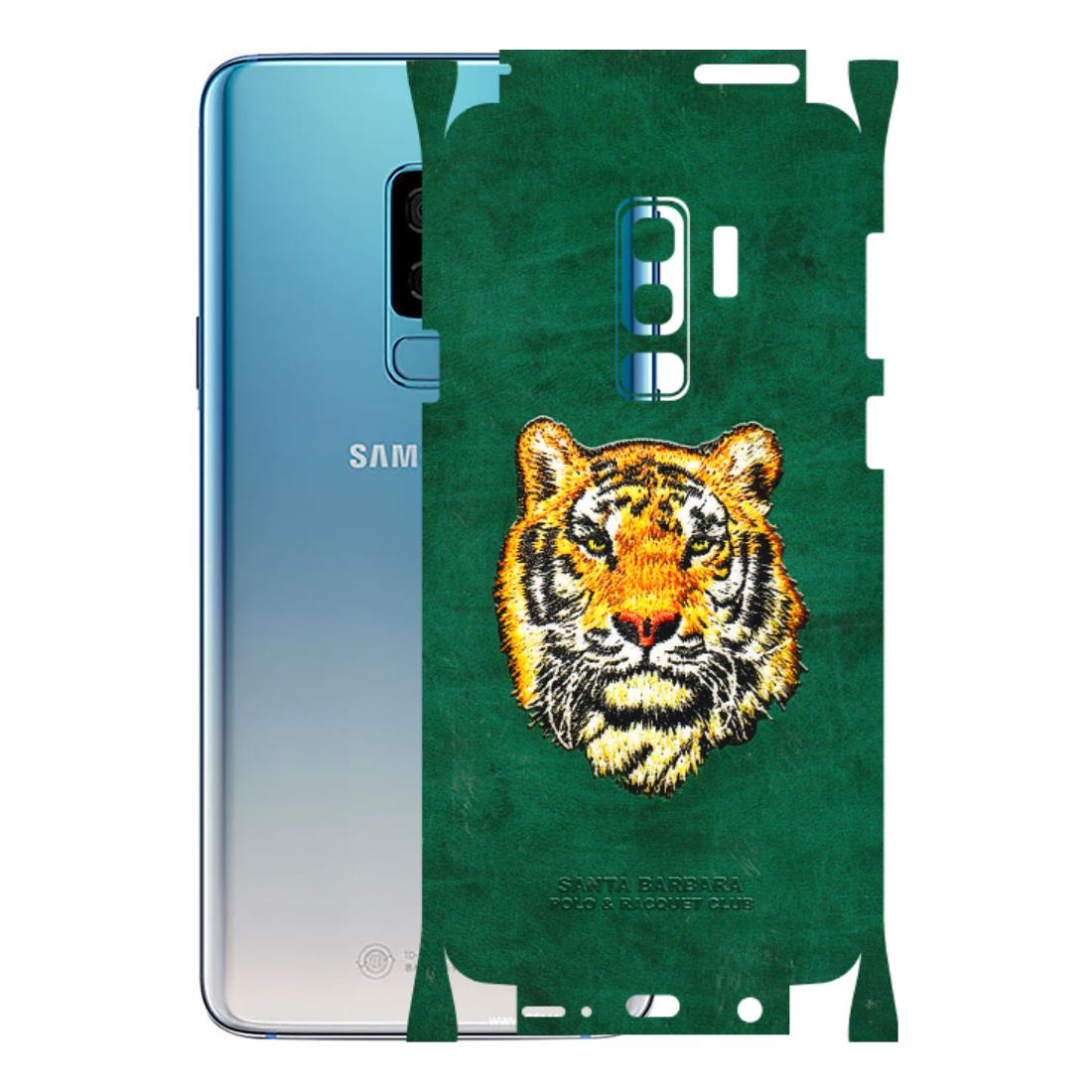 Samsung A/S Series Phone Skins (All Models) - Leather Feel Tiger - 3D Embossed Finish (L-111) Samsung Galaxy S9 Plus
