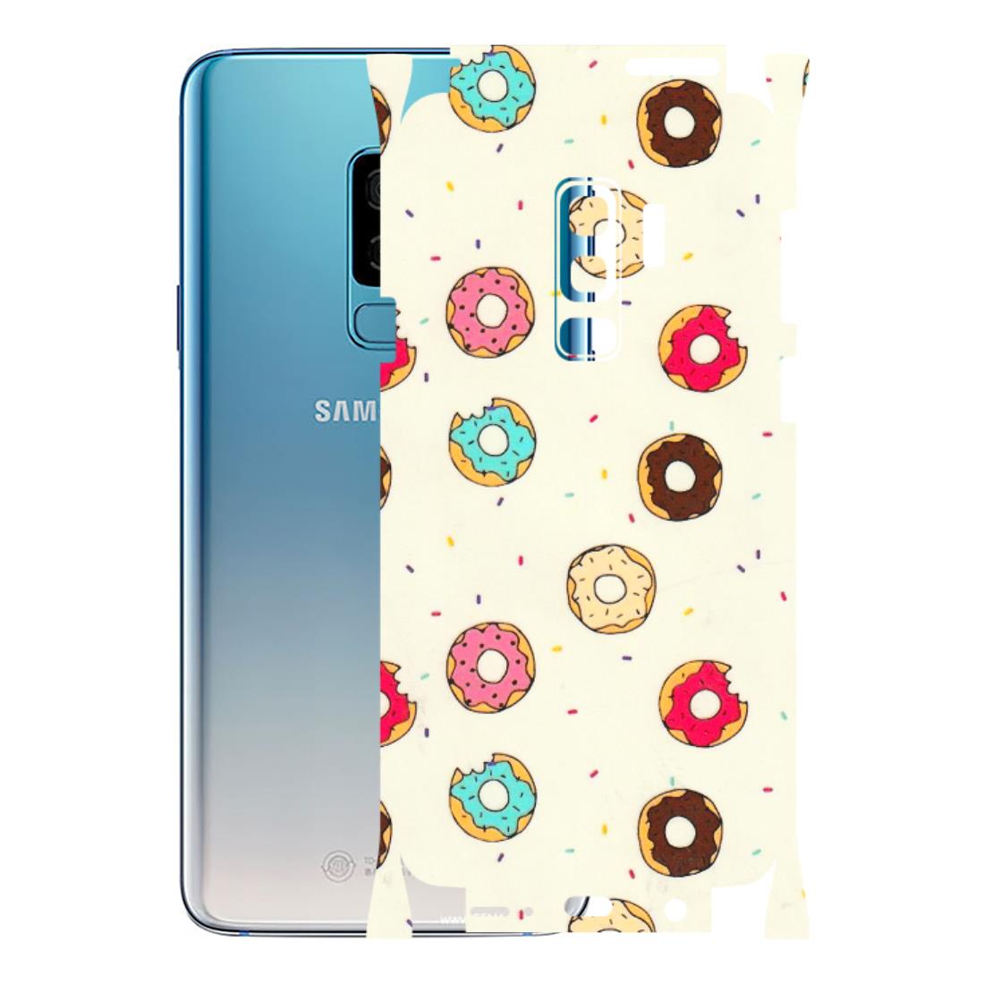 Samsung A/S Series Phone Skins (All Models) - Mini Donuts Doodle Art - 3D Embossed Finish (L-122) Samsung Galaxy S9 Plus