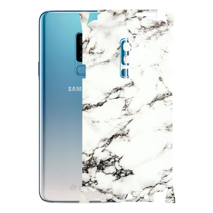 Samsung A/S Series Phone Skins (All Models) - Black and White Marble Texture - 3D Embossed Finish (L-124) Samsung Galaxy S9 Plus