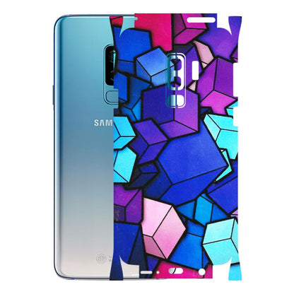 Samsung A/S Series Phone Skins (All Models) - Cube Doodle - 3D Embossed Finish (L-141) Samsung Galaxy S9 Plus