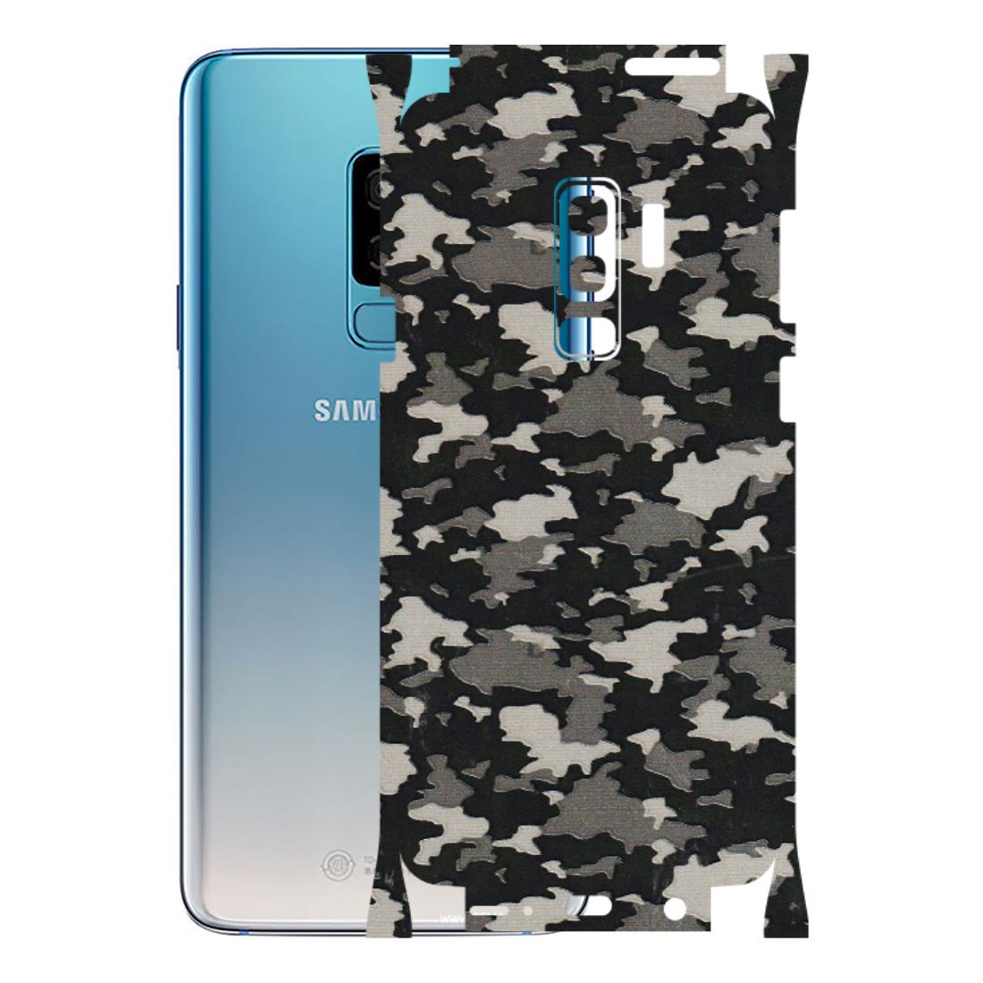 Samsung A/S Series Phone Skins (All Models) - Black/Grey Camoflaunge - 3D Embossed Finish (L-142) Samsung Galaxy S9 Plus