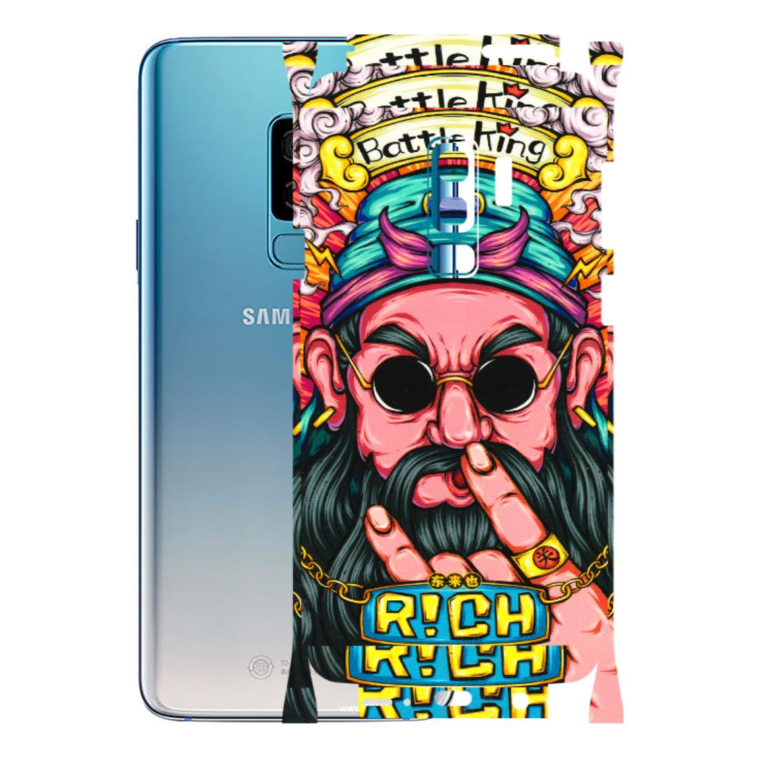 Samsung A/S Series Phone Skins (All Models) - Battle King Dude Face - 3D Embossed Finish (L-178) Samsung Galaxy S9 Plus