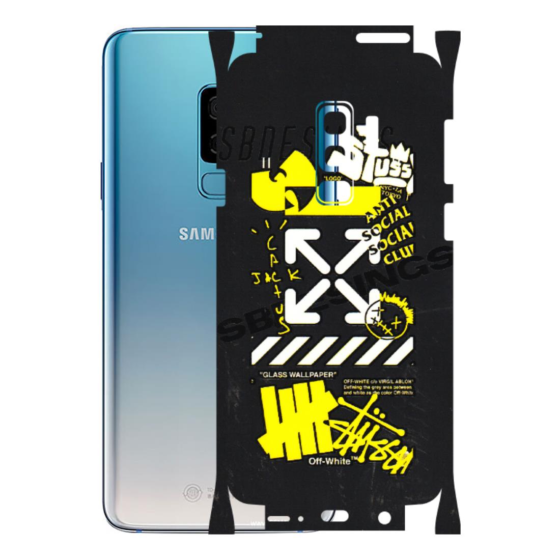 Samsung A/S Series Phone Skins (All Models) - Anti Social Graffiti - 3D Embossed Finish (L-198) Samsung Galaxy S9 Plus