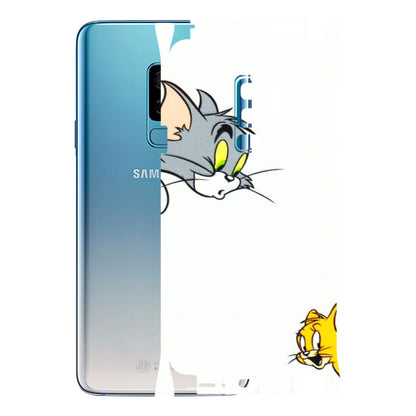Samsung A/S Series Phone Skins (All Models) - Cute Tom And Jerry - 3D Embossed Finish (L-220) Samsung Galaxy S9 Plus