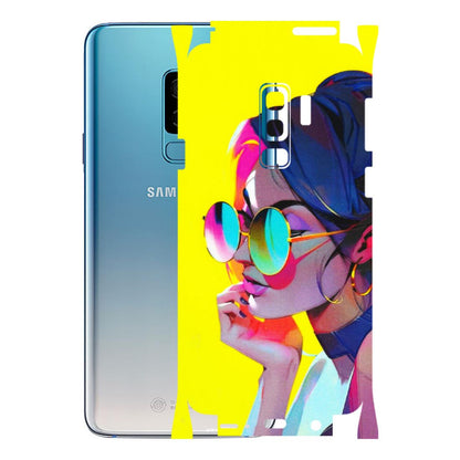 Samsung A/S Series Phone Skins (All Models) - Bold Stylish Girl - 3D Embossed Finish (L-222) Samsung Galaxy S9 Plus