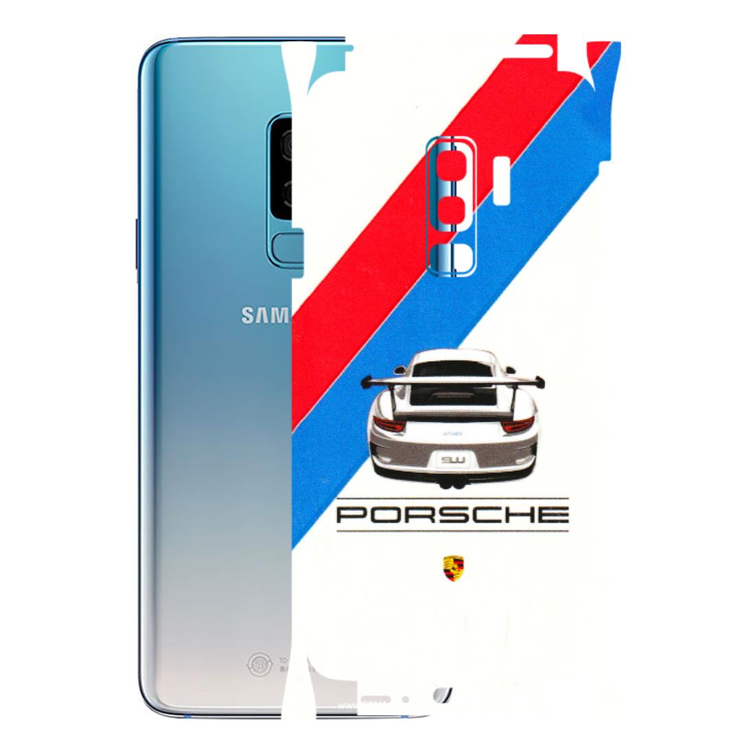 Samsung A/S Series Phone Skins (All Models) - Porche Car Sober Logo - 3D Embossed Finish (L-248) Samsung Galaxy S9 Plus