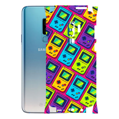 Samsung A/S Series Phone Skins (All Models) - Gameboy Colourful - 3D Embossed Finish (L-266) Samsung Galaxy S9 Plus