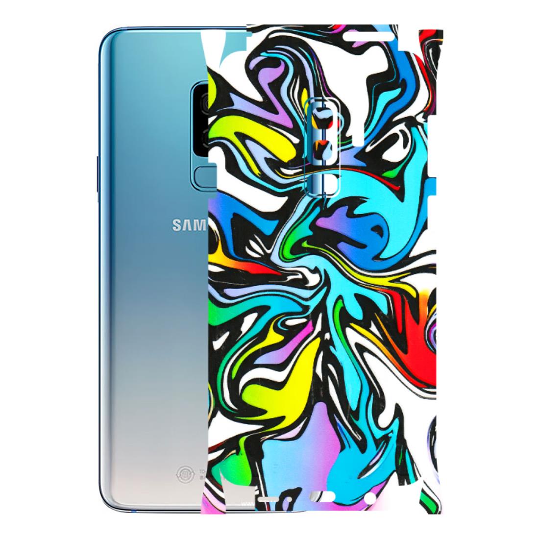 Samsung A/S Series Phone Skins (All Models) - Abstract Colour Paints - 3D Embossed Finish (L-271) Samsung Galaxy S9 Plus