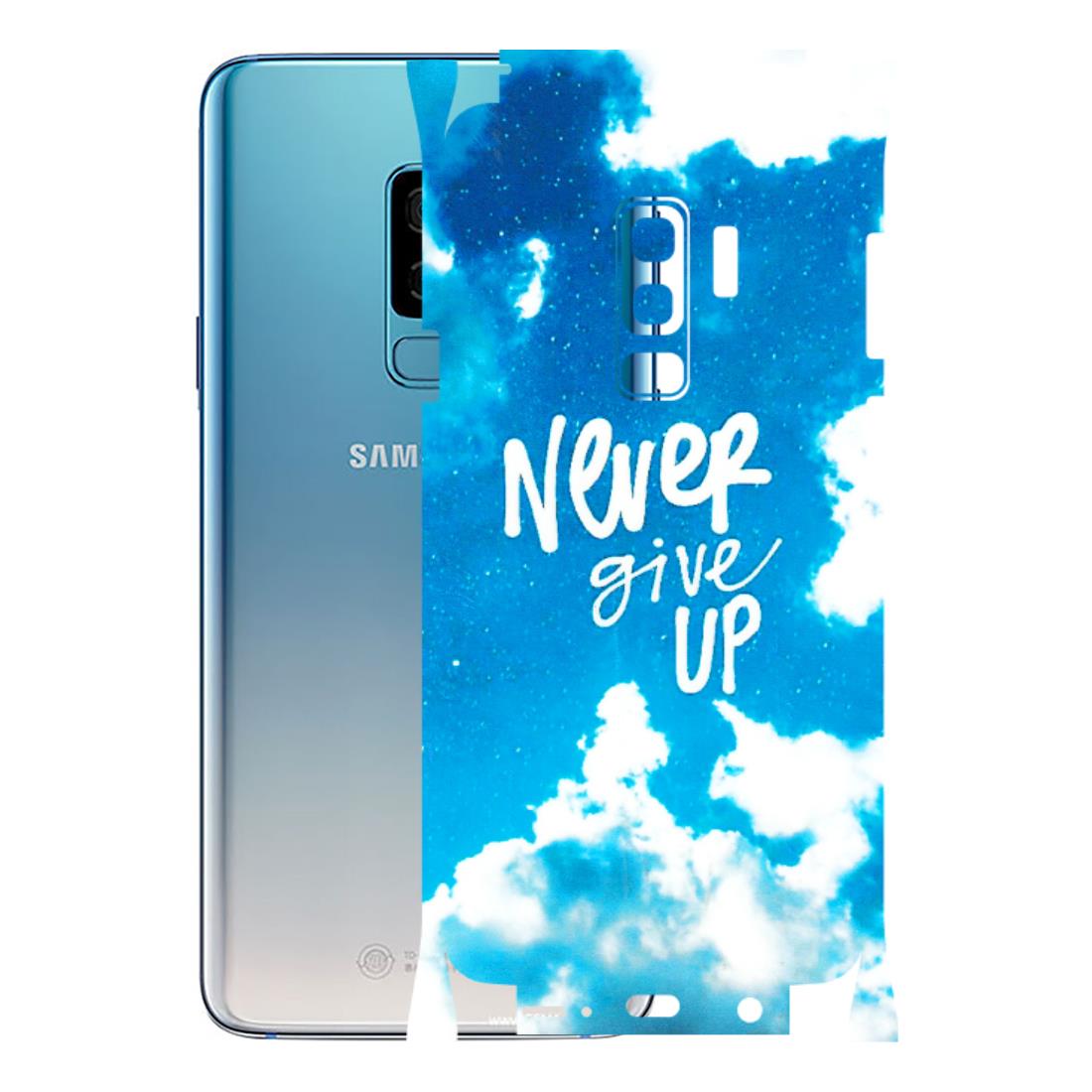 Samsung A/S Series Phone Skins (All Models) - Never Give Up - 3D Embossed Finish (L-279) Samsung Galaxy S9 Plus