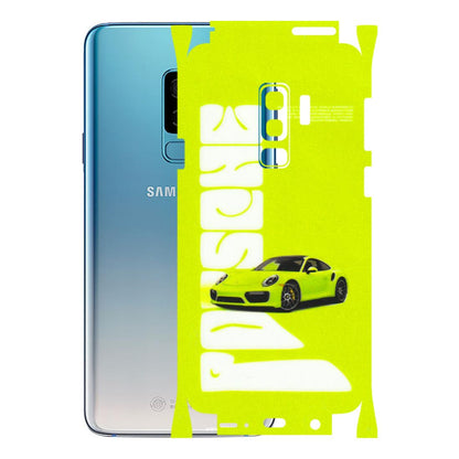 Samsung A/S Series Phone Skins (All Models) - Lime Green Porche - 3D Embossed Finish (L-30) Samsung Galaxy S9 Plus