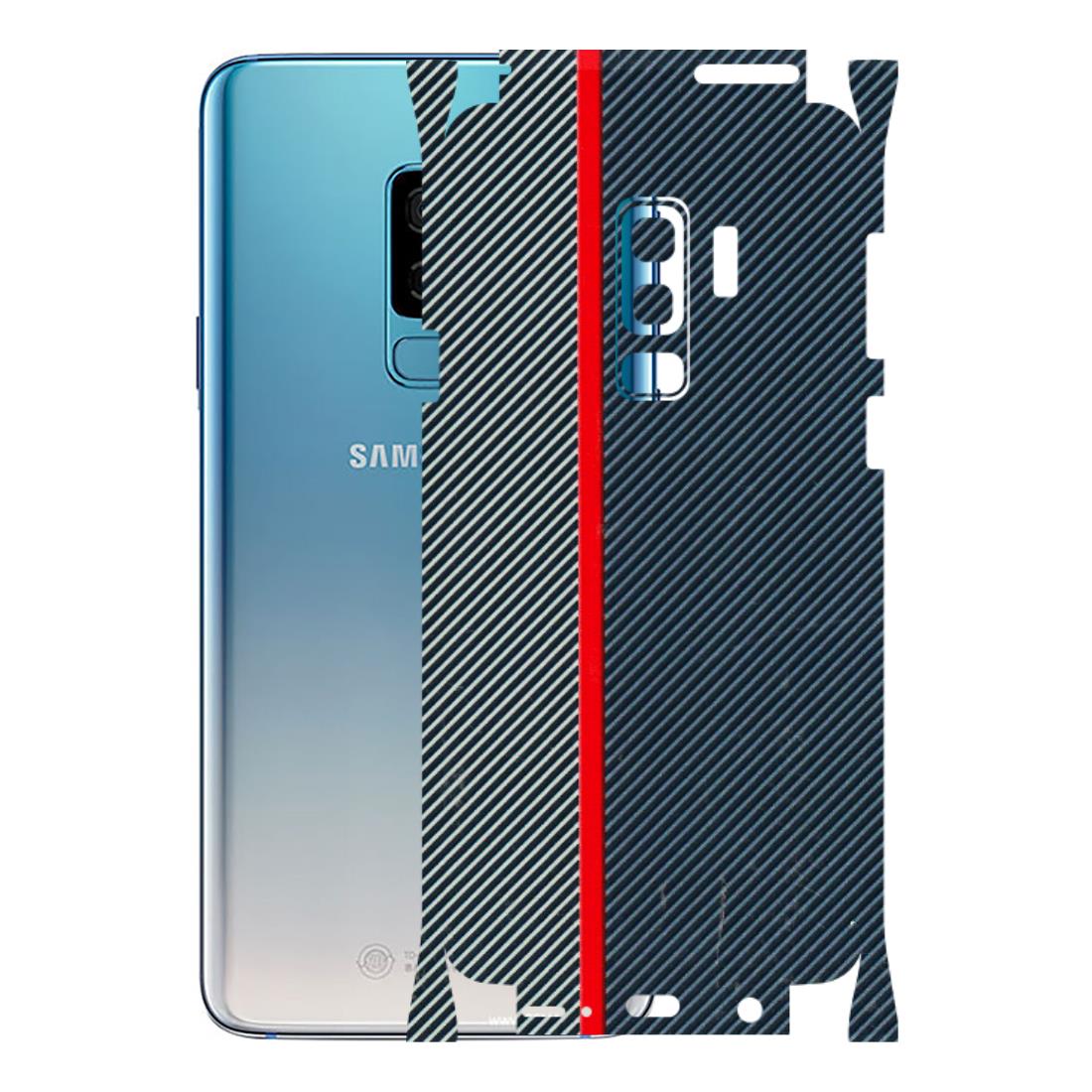 Samsung A/S Series Phone Skins (All Models) - Blue Sober Lines - 3D Embossed Finish (L-305) Samsung Galaxy S9 Plus