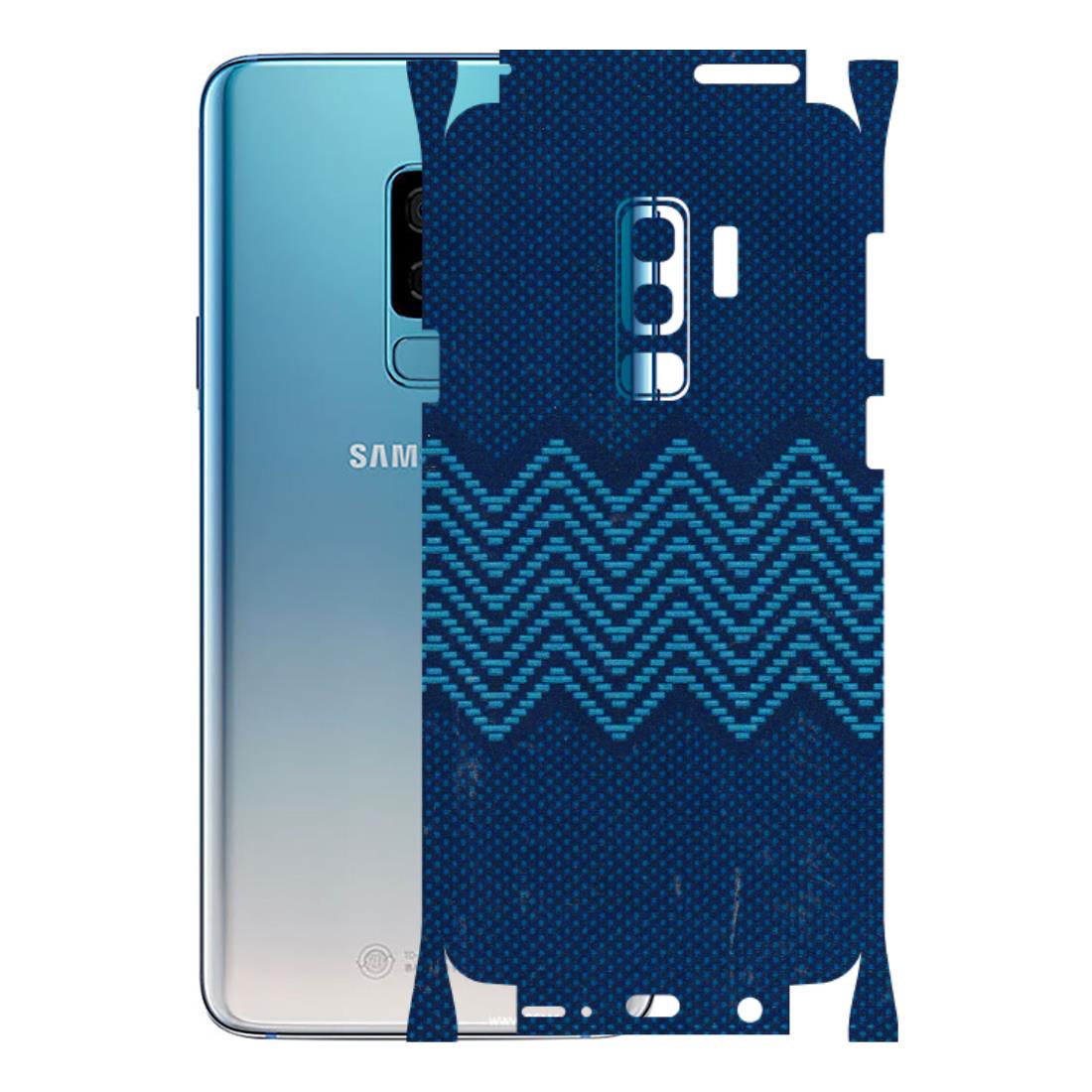Samsung A/S Series Phone Skins (All Models) - Blue Sober Waves - 3D Embossed Finish (L-306) Samsung Galaxy S9 Plus