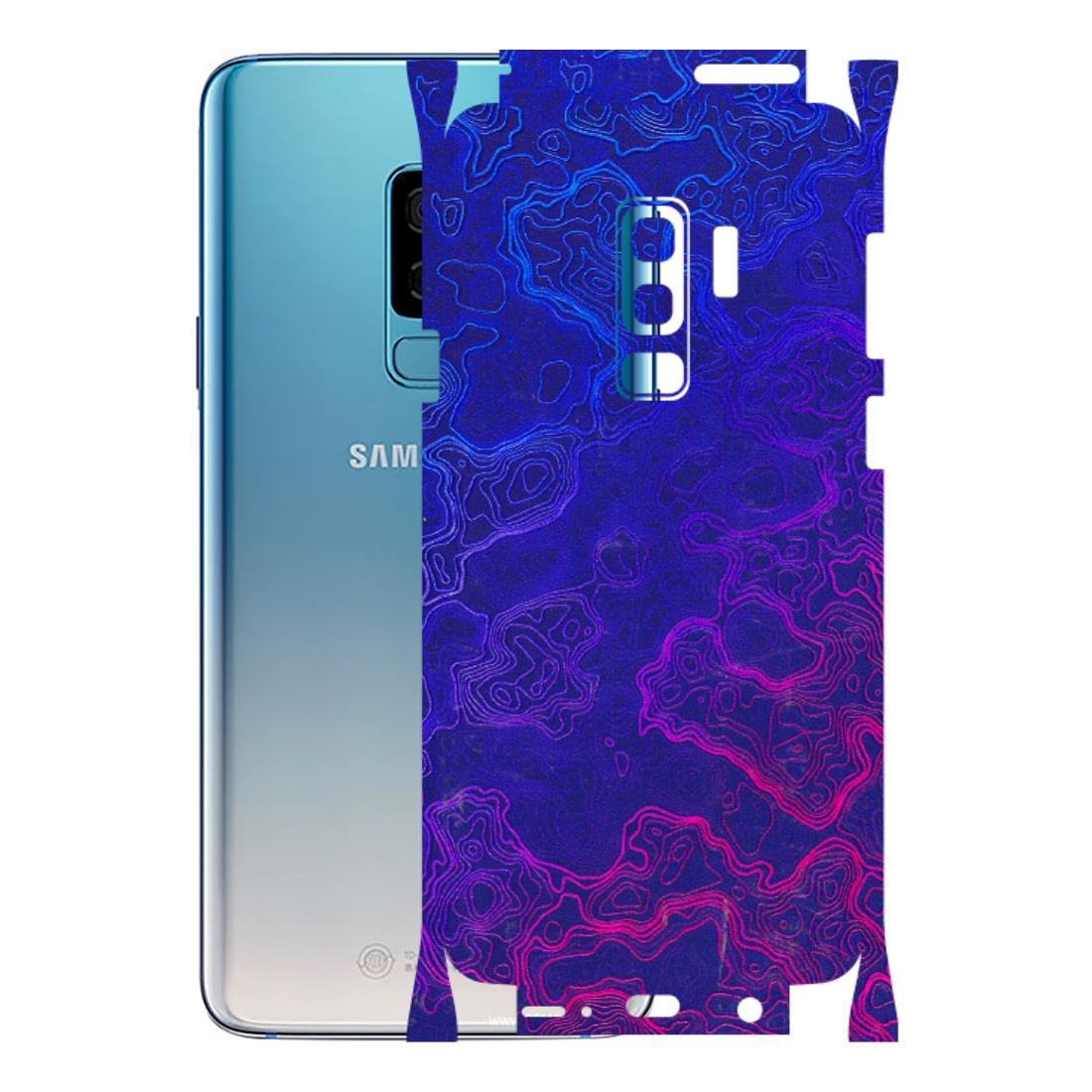 Samsung A/S Series Phone Skins (All Models) - Purple Ripples Swirl - 3D Embossed Finish (L-314) Samsung Galaxy S9 Plus