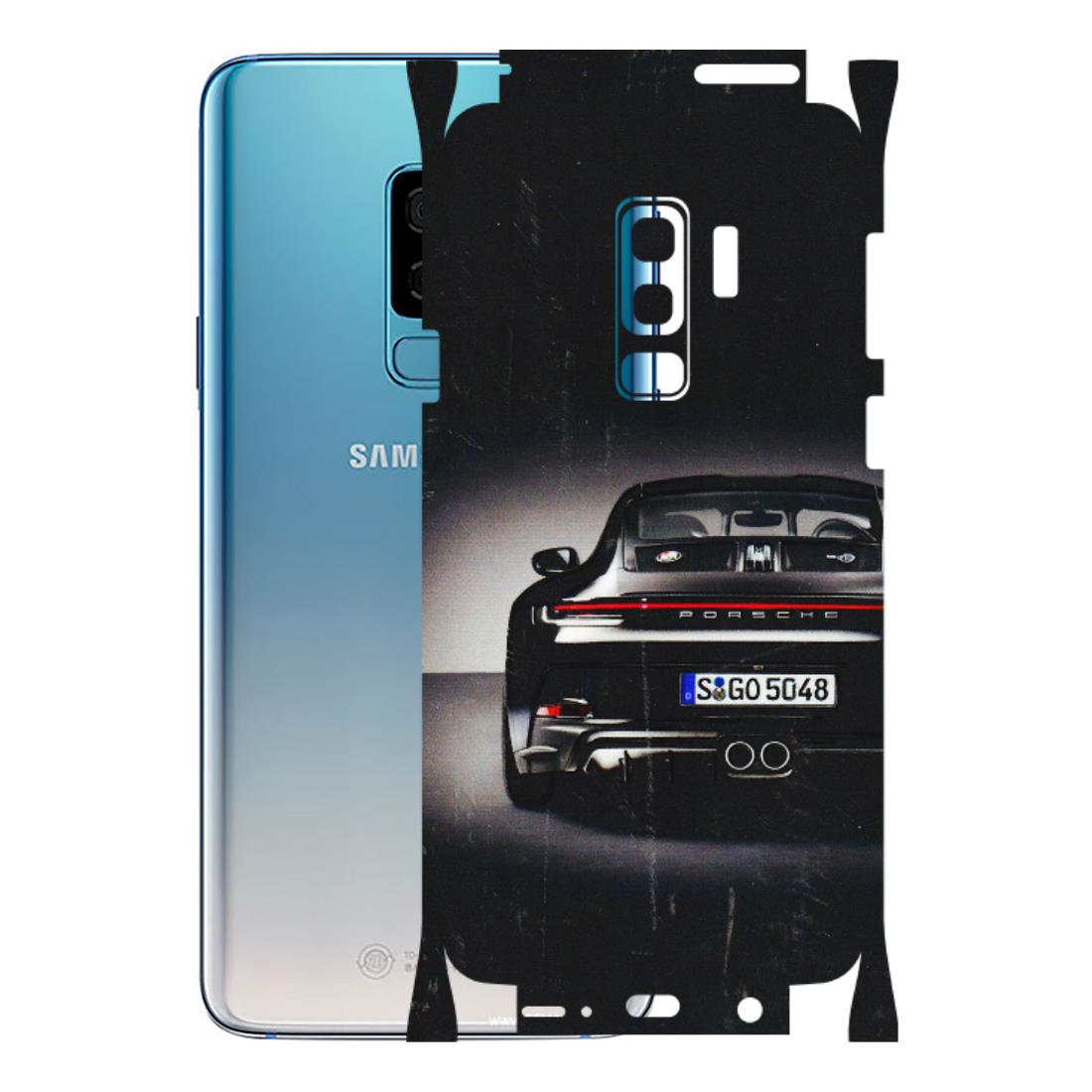 Samsung A/S Series Phone Skins (All Models) - New Black Porsche GT3 - 3D Embossed Finish (L-327) Samsung Galaxy S9 Plus