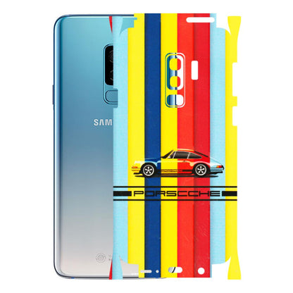 Samsung A/S Series Phone Skins (All Models) - Multicolour Porche - 3D Embossed Finish (L-39) Samsung Galaxy S9 Plus