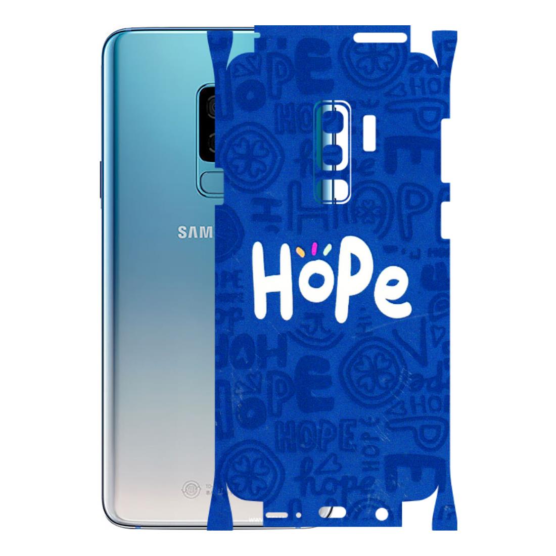 Samsung A/S Series Phone Skins (All Models) - Hope Doodles Blue - 3D Embossed Finish (L-43) Samsung Galaxy S9 Plus