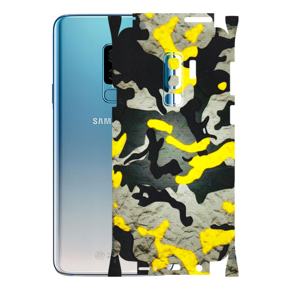 Samsung A/S Series Phone Skins (All Models) - Yellow Camouflage - 3D Embossed Finish (L-61) Samsung Galaxy S9 Plus