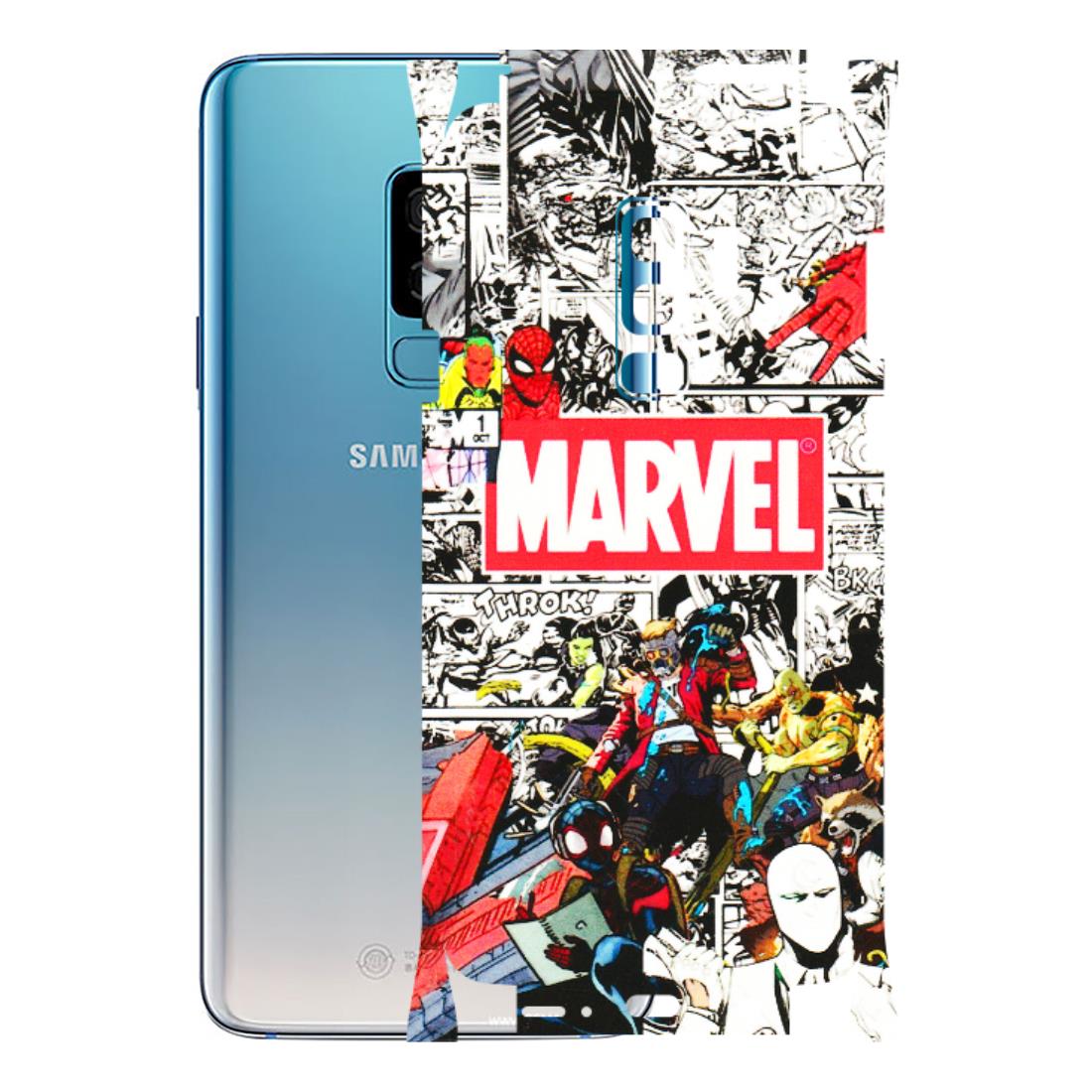 Samsung A/S Series Phone Skins (All Models) - Marvel Colorful Comic - 3D Embossed Finish (L-64) Samsung Galaxy S9 Plus