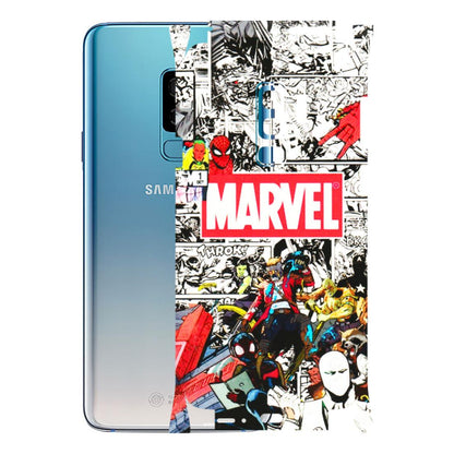 Samsung A/S Series Phone Skins (All Models) - Marvel Colorful Comic - 3D Embossed Finish (L-64) Samsung Galaxy S9 Plus