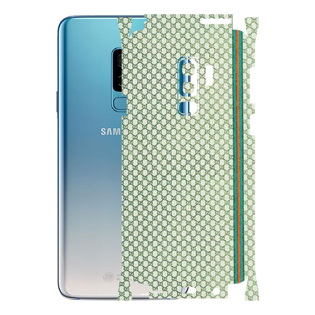 Samsung A/S Series Phone Skins (All Models) - Gucci Fabric Pattern - 3D Embossed Finish (L-73) Samsung Galaxy S9 Plus