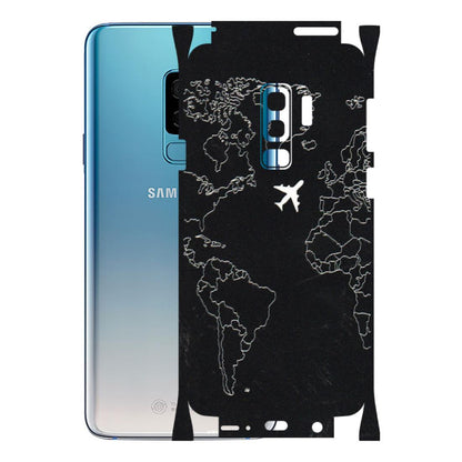 Samsung A/S Series Phone Skins (All Models) - Never Ending Travel - 3D Embossed Finish (L-79) Samsung Galaxy S9 Plus