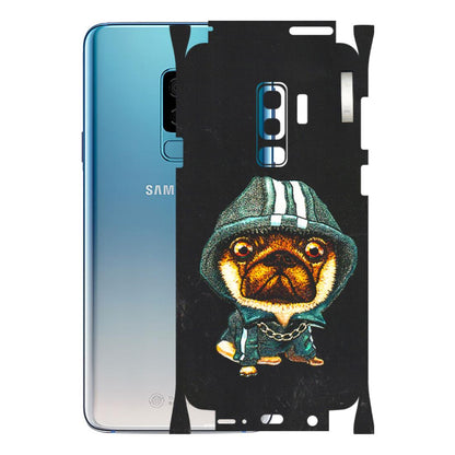 Samsung A/S Series Phone Skins (All Models) - Puppy N Hoodie - 3D Embossed Finish (L-90) Samsung Galaxy S9 Plus