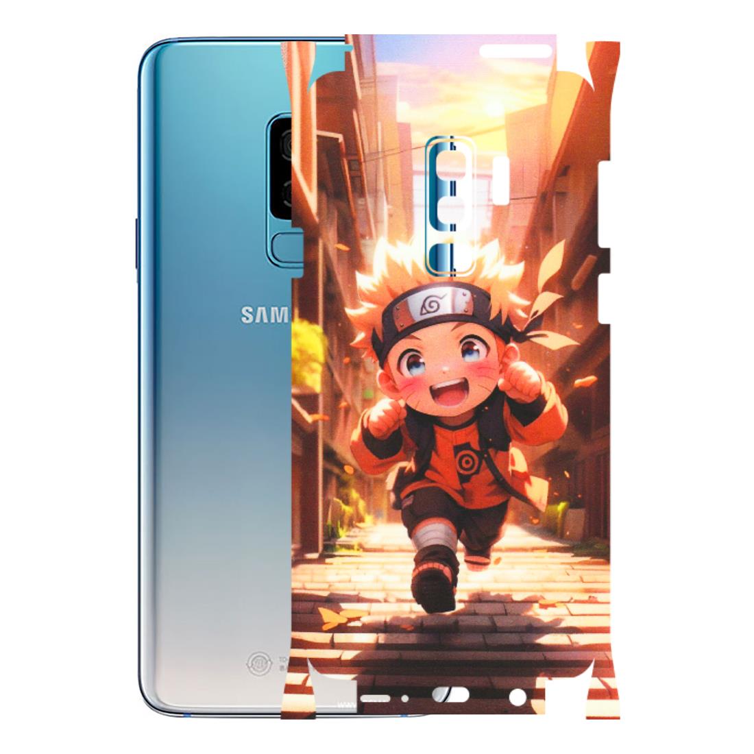 Samsung A/S Series Phone Skins (All Models) - Naruto Cute Toon Running - Matte Finish (M-04) Samsung Galaxy S9 Plus