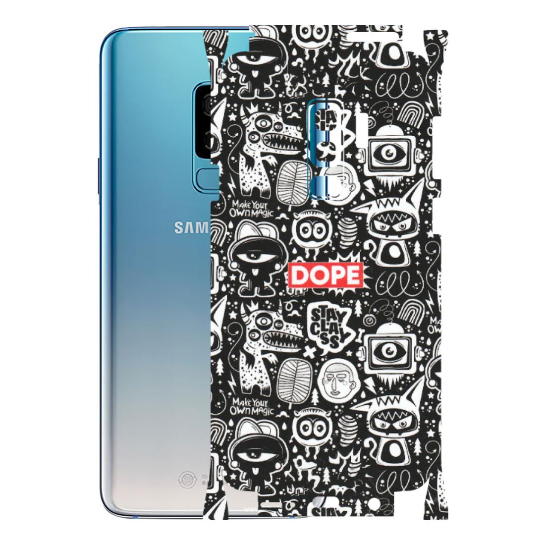 Samsung A/S Series Phone Skins (All Models) - Dope Stay Classy Black Doodles - Matte Finish (M-126) Samsung Galaxy S9 Plus