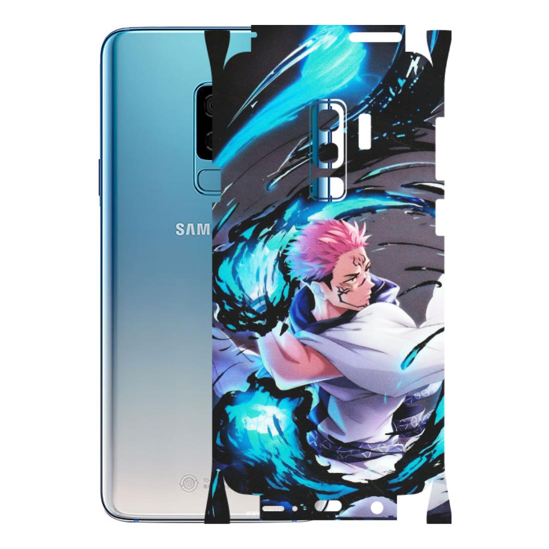 Samsung A/S Series Phone Skins (All Models) - New Jujutsu Kaisen Grey Blue Anime - Matte Finish (M-127) Samsung Galaxy S9 Plus