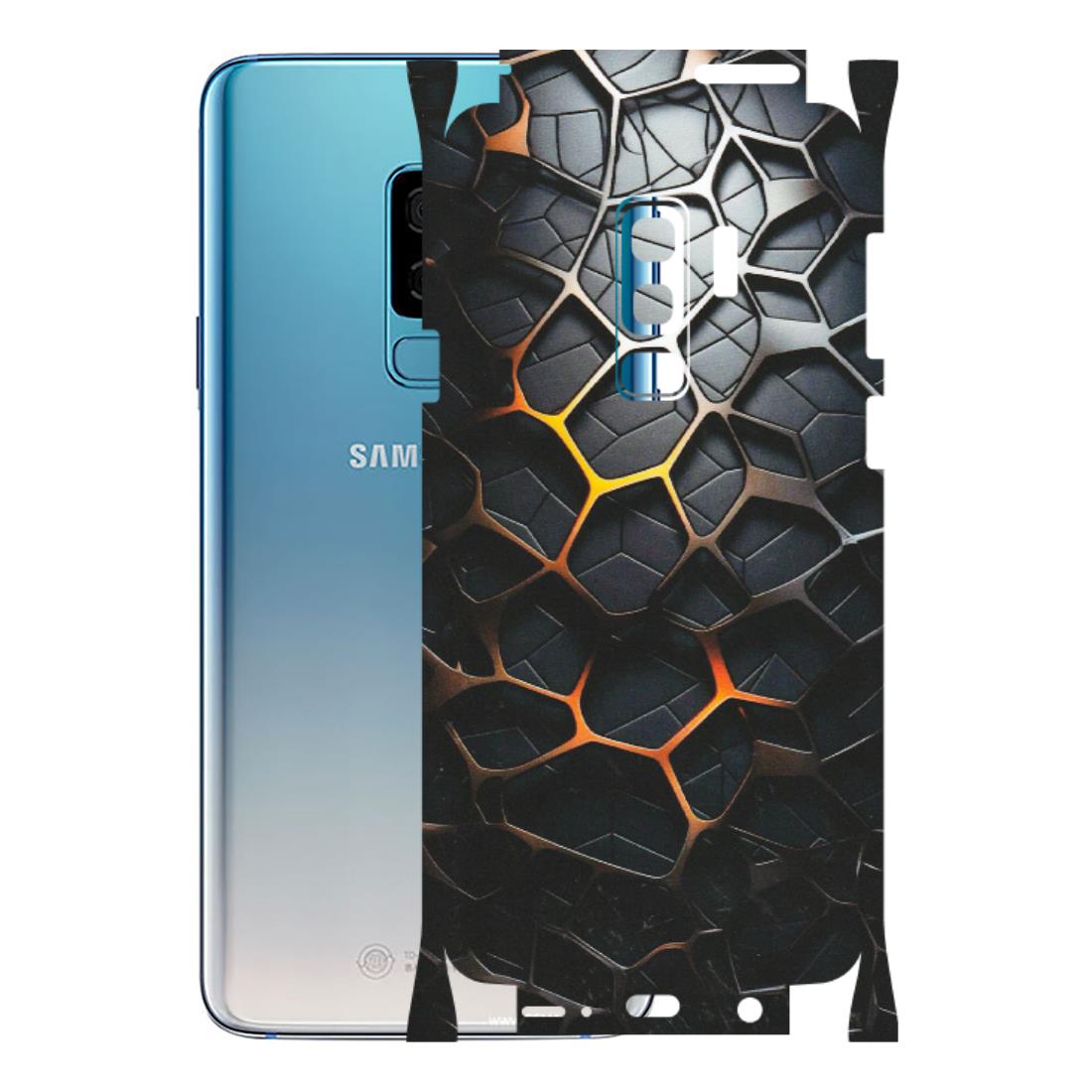 Samsung A/S Series Phone Skins (All Models) - New Abstract Graphite Tiles - Matte Finish (M-130) Samsung Galaxy S9 Plus