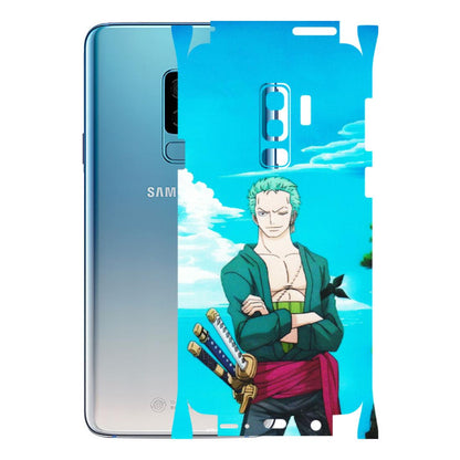 Samsung A/S Series Phone Skins (All Models) - Cool Swordman Zoro Anime - Matte Finish (M-143) Samsung Galaxy S9 Plus