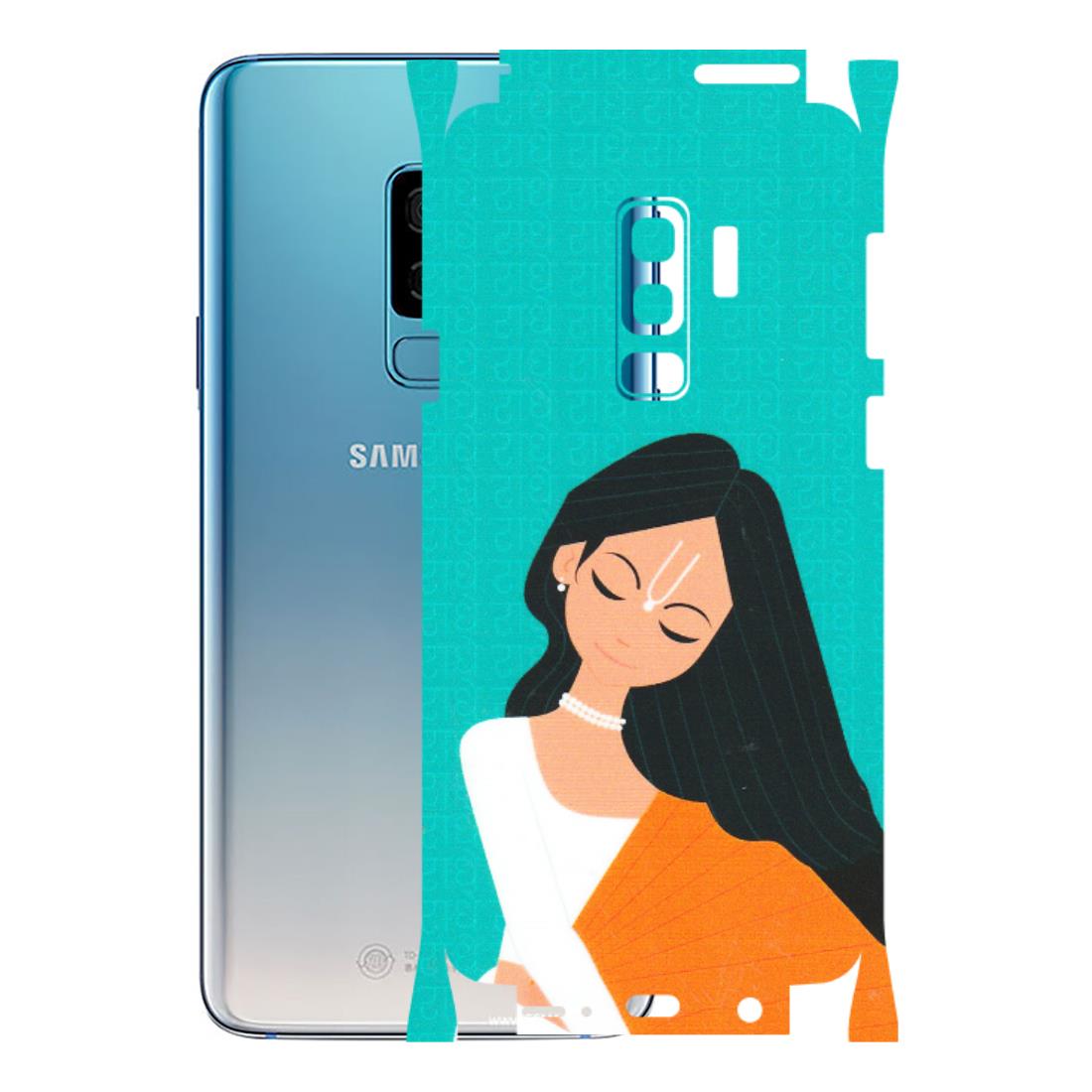 Samsung A/S Series Phone Skins (All Models) - Radhe Radhe With Hindu Symbol - Matte Finish (M-164) Samsung Galaxy S9 Plus